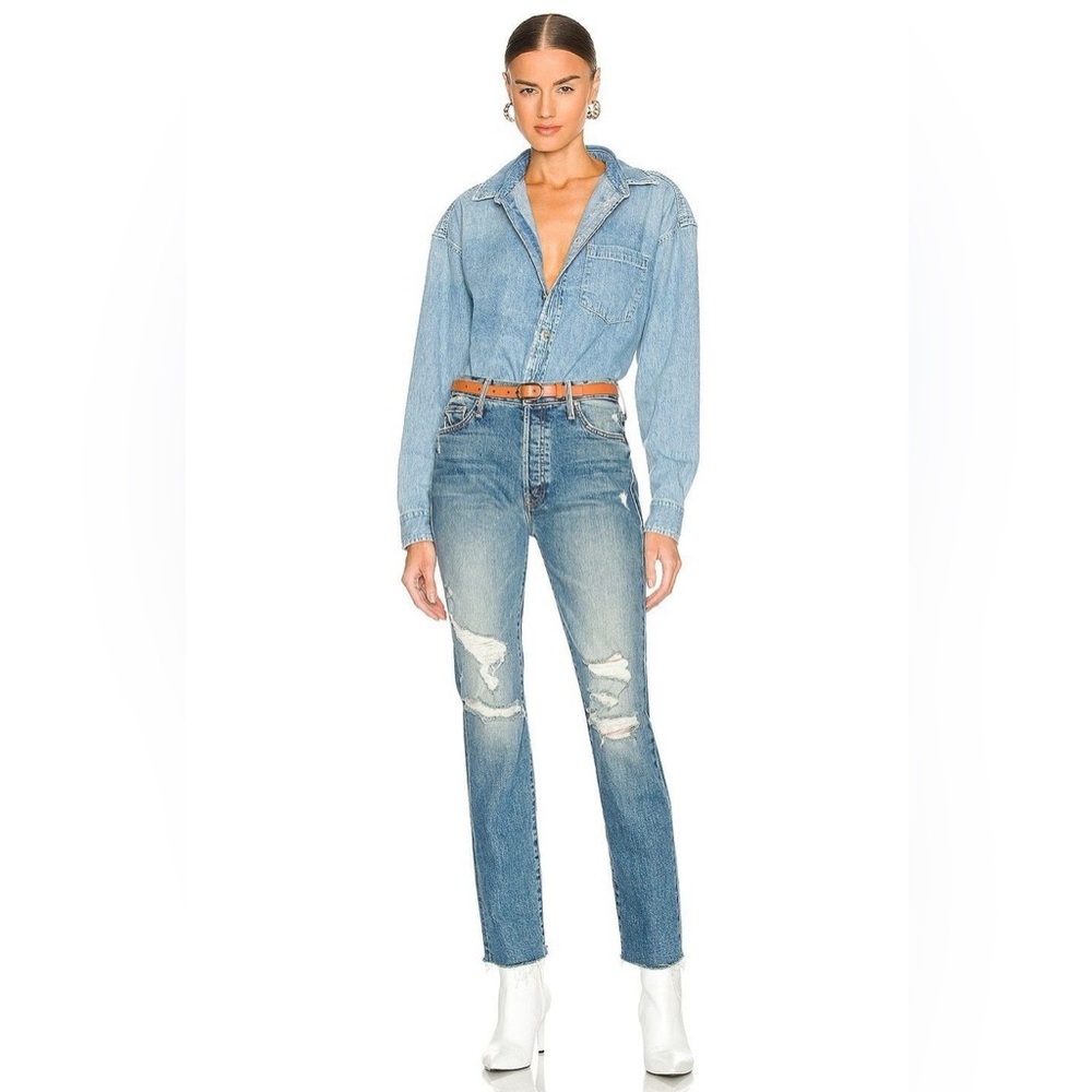 mother jeans the trickster skimp fray